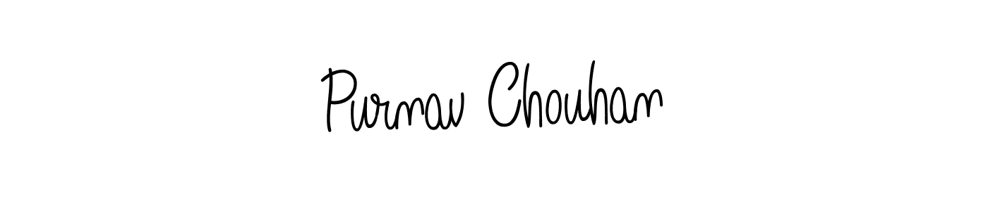 How to Draw Purnav Chouhan signature style? Angelique-Rose-font-FFP is a latest design signature styles for name Purnav Chouhan. Purnav Chouhan signature style 5 images and pictures png