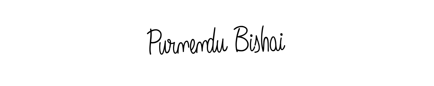 Purnendu Bishai stylish signature style. Best Handwritten Sign (Angelique-Rose-font-FFP) for my name. Handwritten Signature Collection Ideas for my name Purnendu Bishai. Purnendu Bishai signature style 5 images and pictures png