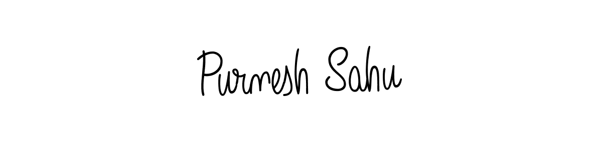 Use a signature maker to create a handwritten signature online. With this signature software, you can design (Angelique-Rose-font-FFP) your own signature for name Purnesh Sahu. Purnesh Sahu signature style 5 images and pictures png