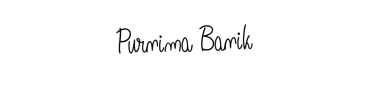 Make a short Purnima Banik signature style. Manage your documents anywhere anytime using Angelique-Rose-font-FFP. Create and add eSignatures, submit forms, share and send files easily. Purnima Banik signature style 5 images and pictures png