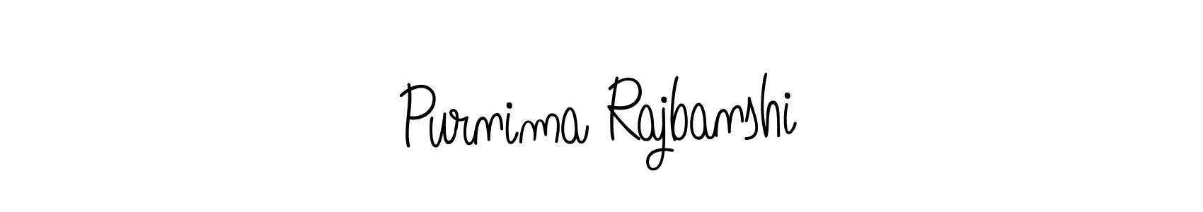 You should practise on your own different ways (Angelique-Rose-font-FFP) to write your name (Purnima Rajbanshi) in signature. don't let someone else do it for you. Purnima Rajbanshi signature style 5 images and pictures png