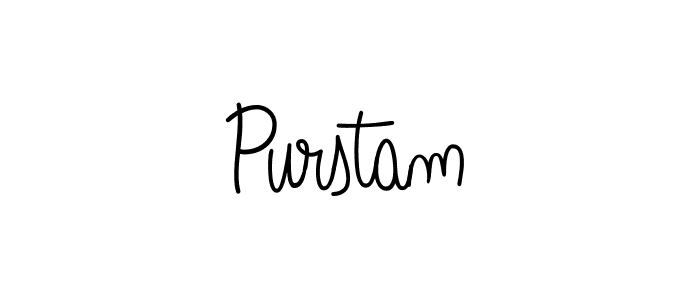 Use a signature maker to create a handwritten signature online. With this signature software, you can design (Angelique-Rose-font-FFP) your own signature for name Purstam. Purstam signature style 5 images and pictures png
