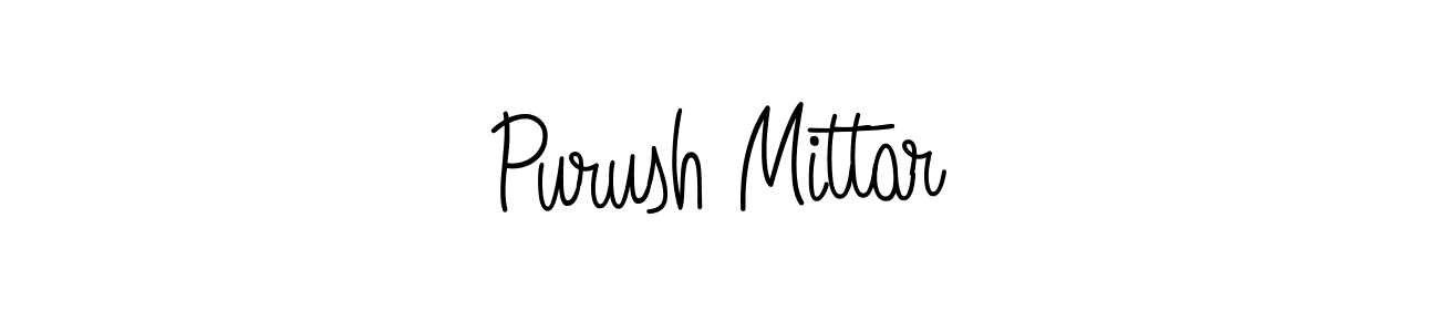 How to make Purush Mittar signature? Angelique-Rose-font-FFP is a professional autograph style. Create handwritten signature for Purush Mittar name. Purush Mittar signature style 5 images and pictures png