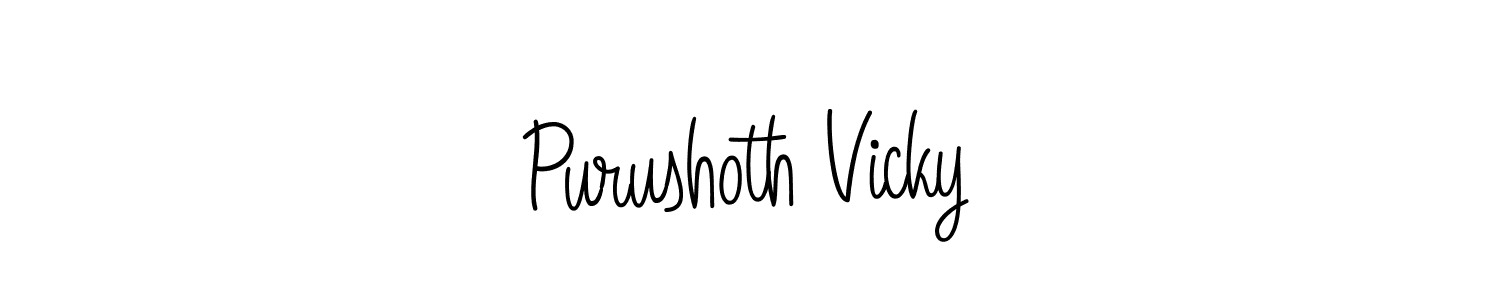 if you are searching for the best signature style for your name Purushoth Vicky. so please give up your signature search. here we have designed multiple signature styles  using Angelique-Rose-font-FFP. Purushoth Vicky signature style 5 images and pictures png