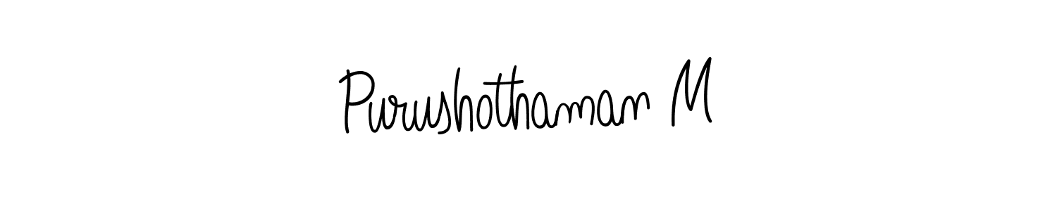 Also we have Purushothaman M name is the best signature style. Create professional handwritten signature collection using Angelique-Rose-font-FFP autograph style. Purushothaman M signature style 5 images and pictures png