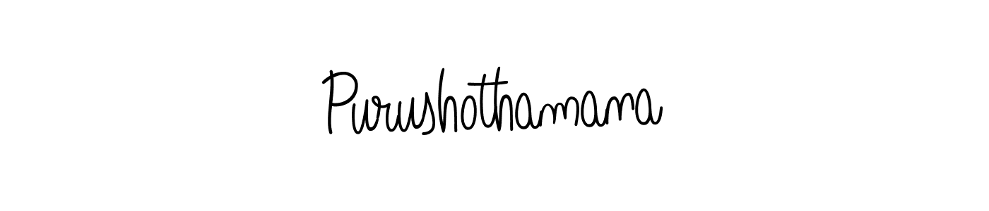 Create a beautiful signature design for name Purushothamana. With this signature (Angelique-Rose-font-FFP) fonts, you can make a handwritten signature for free. Purushothamana signature style 5 images and pictures png
