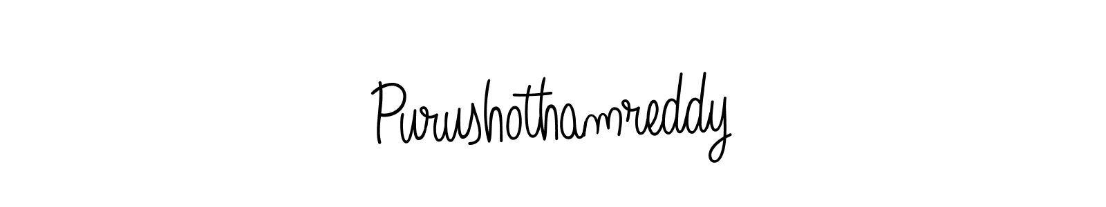 Also we have Purushothamreddy name is the best signature style. Create professional handwritten signature collection using Angelique-Rose-font-FFP autograph style. Purushothamreddy signature style 5 images and pictures png