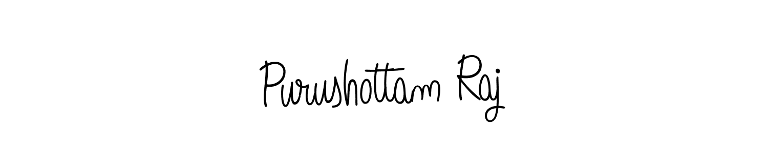 Make a beautiful signature design for name Purushottam Raj. With this signature (Angelique-Rose-font-FFP) style, you can create a handwritten signature for free. Purushottam Raj signature style 5 images and pictures png