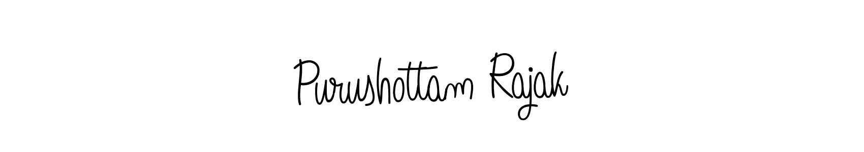 You should practise on your own different ways (Angelique-Rose-font-FFP) to write your name (Purushottam Rajak) in signature. don't let someone else do it for you. Purushottam Rajak signature style 5 images and pictures png