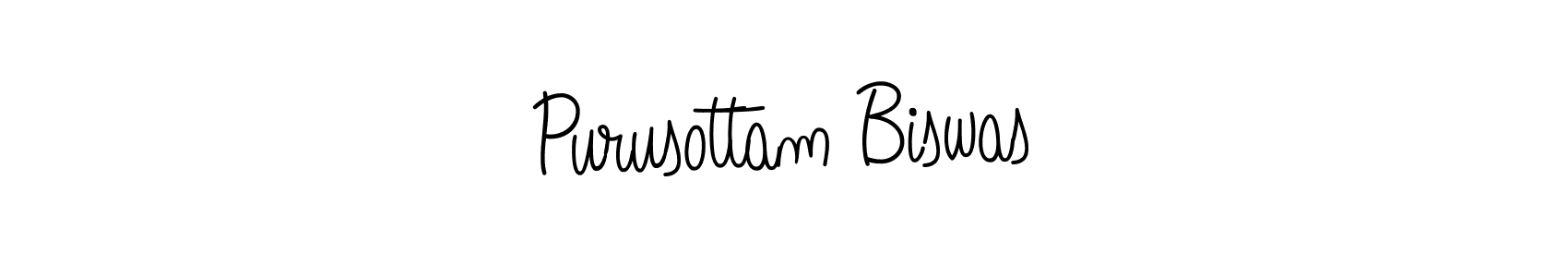 Design your own signature with our free online signature maker. With this signature software, you can create a handwritten (Angelique-Rose-font-FFP) signature for name Purusottam Biswas. Purusottam Biswas signature style 5 images and pictures png