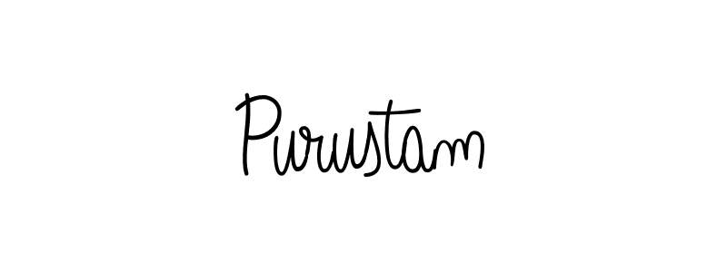 How to make Purustam signature? Angelique-Rose-font-FFP is a professional autograph style. Create handwritten signature for Purustam name. Purustam signature style 5 images and pictures png