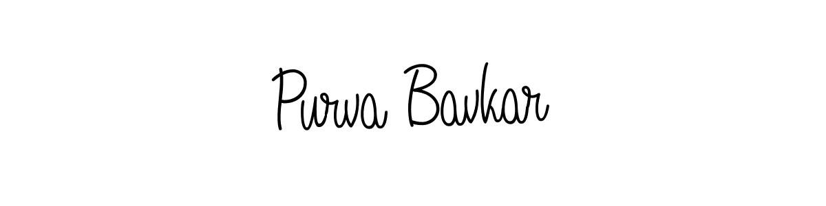 How to Draw Purva Bavkar signature style? Angelique-Rose-font-FFP is a latest design signature styles for name Purva Bavkar. Purva Bavkar signature style 5 images and pictures png