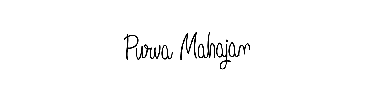 Also we have Purva Mahajan name is the best signature style. Create professional handwritten signature collection using Angelique-Rose-font-FFP autograph style. Purva Mahajan signature style 5 images and pictures png