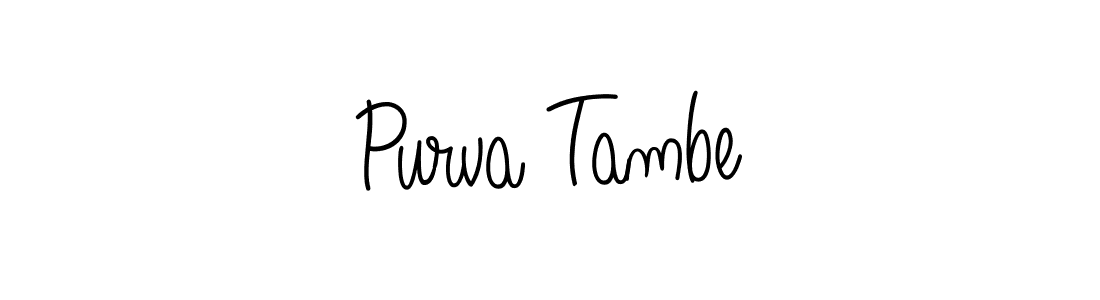 Similarly Angelique-Rose-font-FFP is the best handwritten signature design. Signature creator online .You can use it as an online autograph creator for name Purva Tambe. Purva Tambe signature style 5 images and pictures png