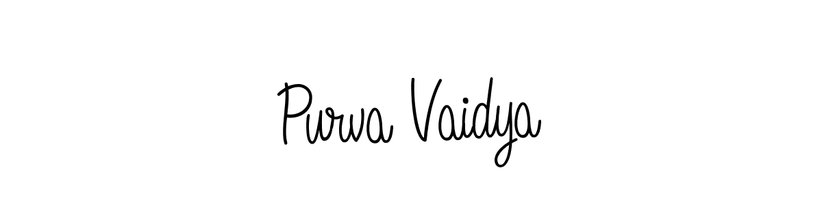 if you are searching for the best signature style for your name Purva Vaidya. so please give up your signature search. here we have designed multiple signature styles  using Angelique-Rose-font-FFP. Purva Vaidya signature style 5 images and pictures png