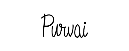 Enhance your business communications with Purvai signature in Angelique-Rose-font-FFP lettering. Clean, modern, and universally compatible. Purvai signature style 5 images and pictures png