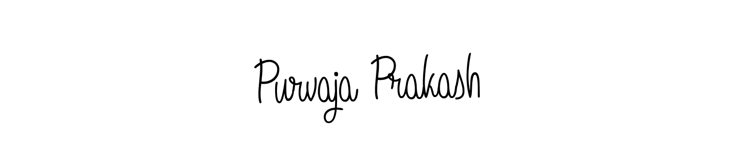 The best way (Angelique-Rose-font-FFP) to make a short signature is to pick only two or three words in your name. The name Purvaja Prakash include a total of six letters. For converting this name. Purvaja Prakash signature style 5 images and pictures png