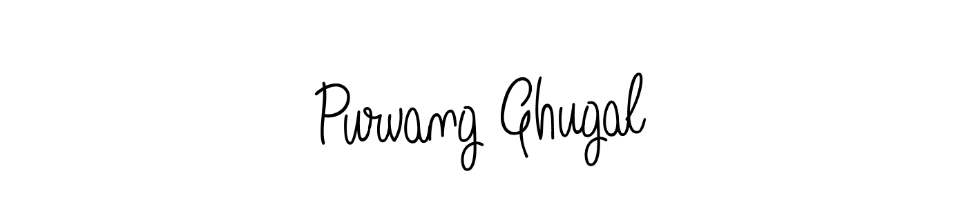 This is the best signature style for the Purvang Ghugal name. Also you like these signature font (Angelique-Rose-font-FFP). Mix name signature. Purvang Ghugal signature style 5 images and pictures png