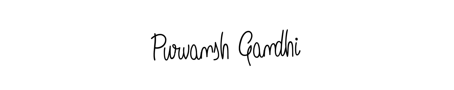 How to make Purvansh Gandhi signature? Angelique-Rose-font-FFP is a professional autograph style. Create handwritten signature for Purvansh Gandhi name. Purvansh Gandhi signature style 5 images and pictures png