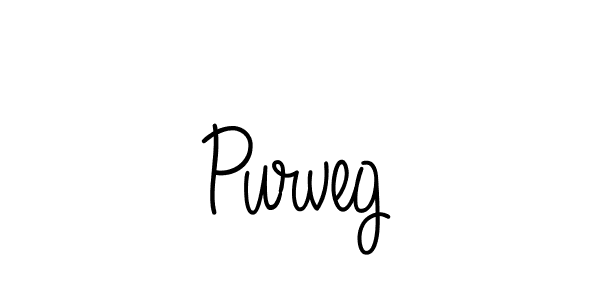 Design your own signature with our free online signature maker. With this signature software, you can create a handwritten (Angelique-Rose-font-FFP) signature for name Purveg. Purveg signature style 5 images and pictures png