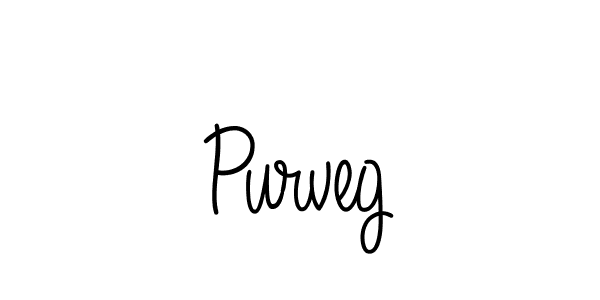 Design your own signature with our free online signature maker. With this signature software, you can create a handwritten (Angelique-Rose-font-FFP) signature for name Purveg. Purveg signature style 5 images and pictures png