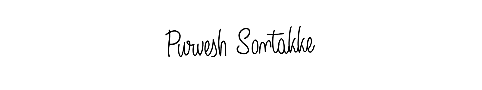 Make a beautiful signature design for name Purvesh Sontakke. With this signature (Angelique-Rose-font-FFP) style, you can create a handwritten signature for free. Purvesh Sontakke signature style 5 images and pictures png