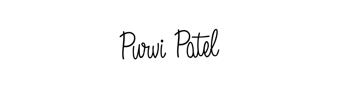 Design your own signature with our free online signature maker. With this signature software, you can create a handwritten (Angelique-Rose-font-FFP) signature for name Purvi Patel. Purvi Patel signature style 5 images and pictures png