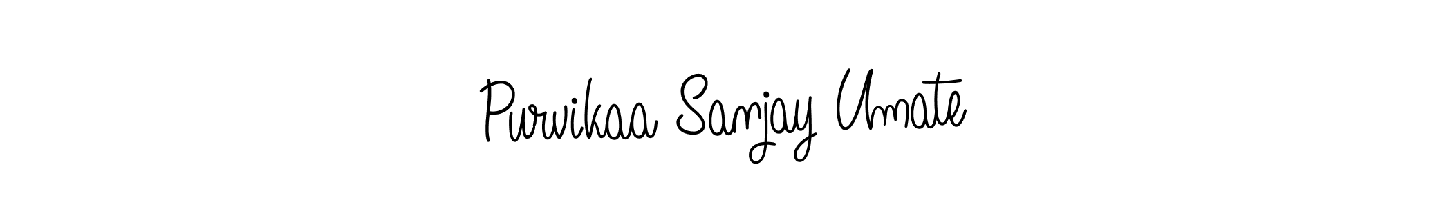 This is the best signature style for the Purvikaa Sanjay Umate name. Also you like these signature font (Angelique-Rose-font-FFP). Mix name signature. Purvikaa Sanjay Umate signature style 5 images and pictures png