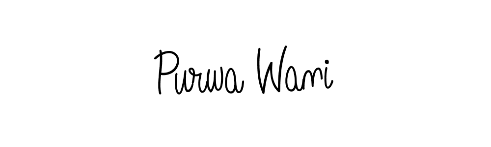 Make a beautiful signature design for name Purwa Wani. Use this online signature maker to create a handwritten signature for free. Purwa Wani signature style 5 images and pictures png