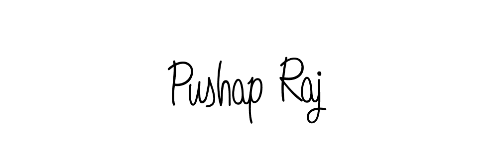 Make a beautiful signature design for name Pushap Raj. With this signature (Angelique-Rose-font-FFP) style, you can create a handwritten signature for free. Pushap Raj signature style 5 images and pictures png