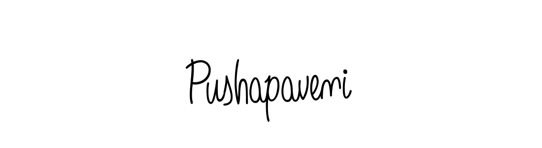 if you are searching for the best signature style for your name Pushapaveni. so please give up your signature search. here we have designed multiple signature styles  using Angelique-Rose-font-FFP. Pushapaveni signature style 5 images and pictures png