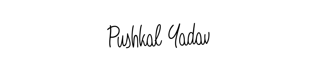 How to make Pushkal Yadav signature? Angelique-Rose-font-FFP is a professional autograph style. Create handwritten signature for Pushkal Yadav name. Pushkal Yadav signature style 5 images and pictures png