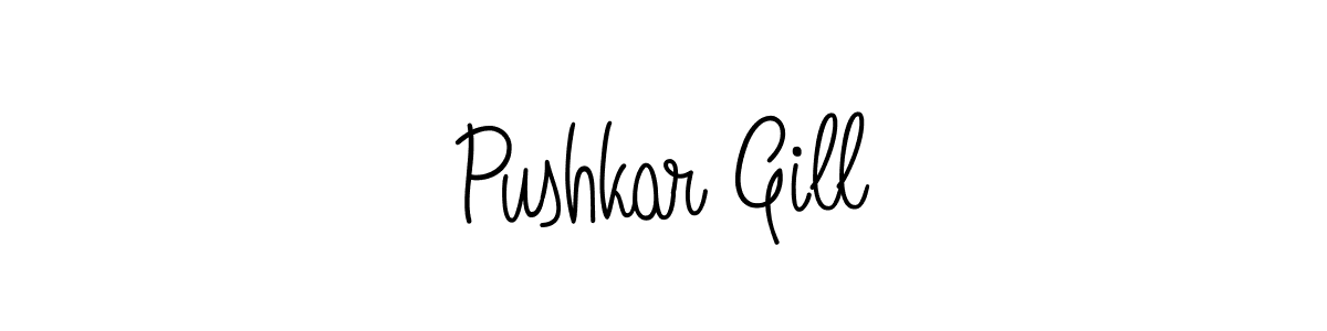 Also You can easily find your signature by using the search form. We will create Pushkar Gill name handwritten signature images for you free of cost using Angelique-Rose-font-FFP sign style. Pushkar Gill signature style 5 images and pictures png