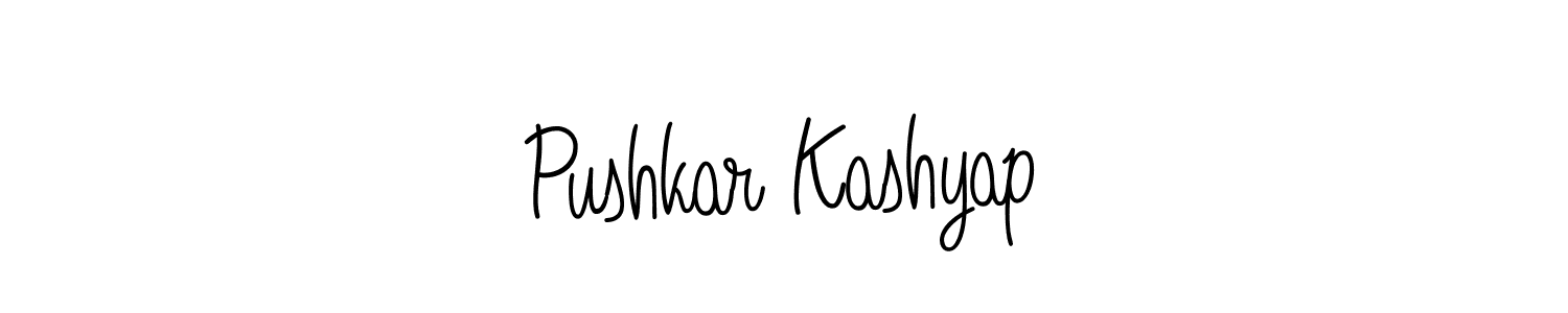 Angelique-Rose-font-FFP is a professional signature style that is perfect for those who want to add a touch of class to their signature. It is also a great choice for those who want to make their signature more unique. Get Pushkar Kashyap name to fancy signature for free. Pushkar Kashyap signature style 5 images and pictures png