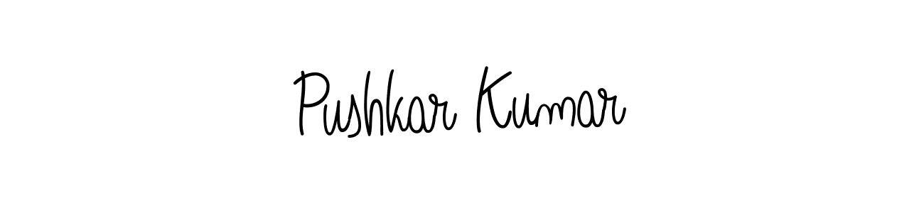 Design your own signature with our free online signature maker. With this signature software, you can create a handwritten (Angelique-Rose-font-FFP) signature for name Pushkar Kumar. Pushkar Kumar signature style 5 images and pictures png