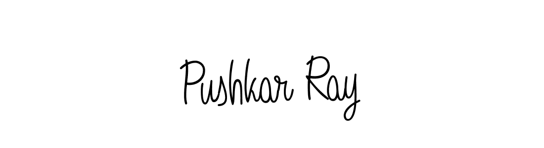 You should practise on your own different ways (Angelique-Rose-font-FFP) to write your name (Pushkar Ray) in signature. don't let someone else do it for you. Pushkar Ray signature style 5 images and pictures png