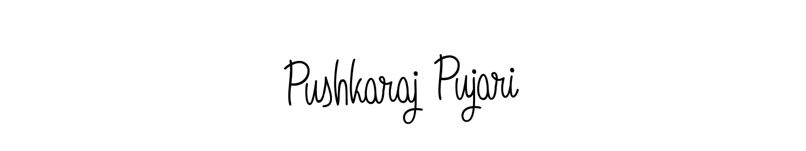 It looks lik you need a new signature style for name Pushkaraj Pujari. Design unique handwritten (Angelique-Rose-font-FFP) signature with our free signature maker in just a few clicks. Pushkaraj Pujari signature style 5 images and pictures png