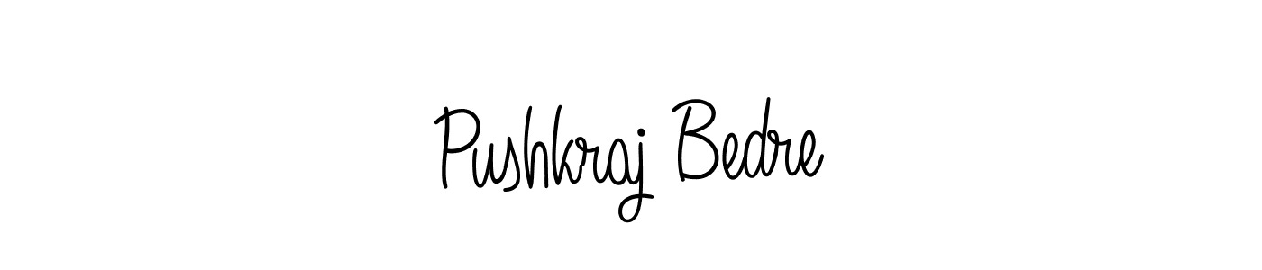 Create a beautiful signature design for name Pushkraj Bedre. With this signature (Angelique-Rose-font-FFP) fonts, you can make a handwritten signature for free. Pushkraj Bedre signature style 5 images and pictures png