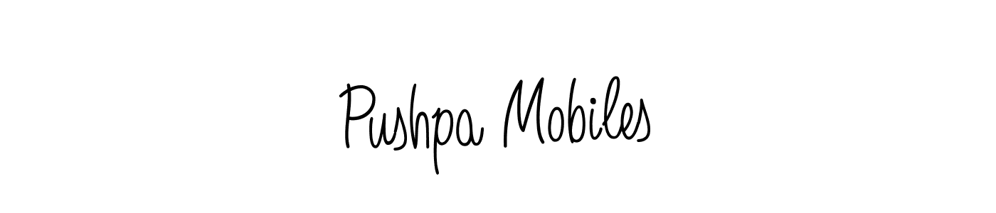Best and Professional Signature Style for Pushpa Mobiles. Angelique-Rose-font-FFP Best Signature Style Collection. Pushpa Mobiles signature style 5 images and pictures png