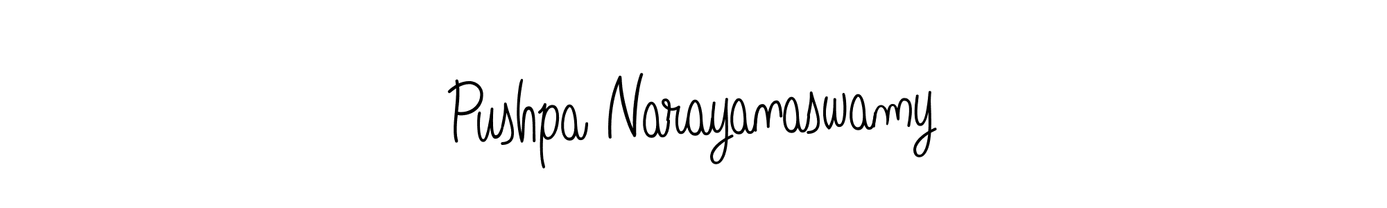 How to Draw Pushpa Narayanaswamy signature style? Angelique-Rose-font-FFP is a latest design signature styles for name Pushpa Narayanaswamy. Pushpa Narayanaswamy signature style 5 images and pictures png