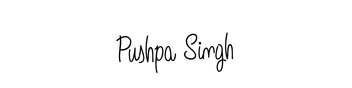 Pushpa Singh stylish signature style. Best Handwritten Sign (Angelique-Rose-font-FFP) for my name. Handwritten Signature Collection Ideas for my name Pushpa Singh. Pushpa Singh signature style 5 images and pictures png