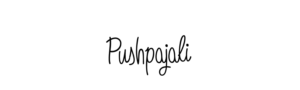 Pushpajali stylish signature style. Best Handwritten Sign (Angelique-Rose-font-FFP) for my name. Handwritten Signature Collection Ideas for my name Pushpajali. Pushpajali signature style 5 images and pictures png