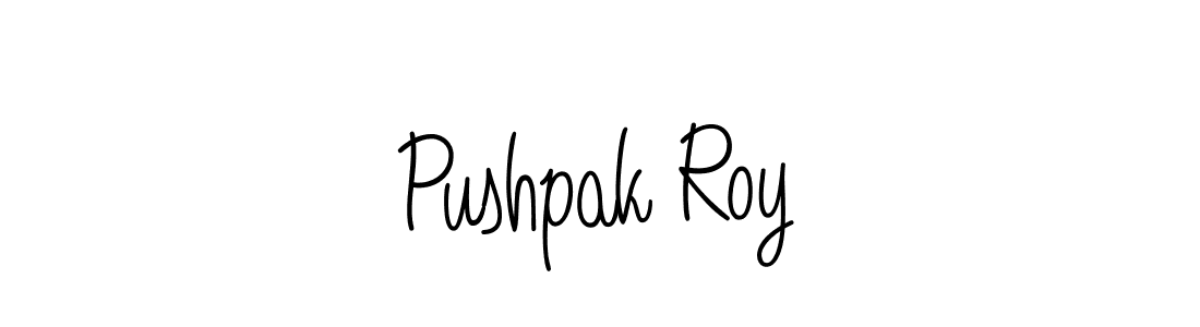 Pushpak Roy stylish signature style. Best Handwritten Sign (Angelique-Rose-font-FFP) for my name. Handwritten Signature Collection Ideas for my name Pushpak Roy. Pushpak Roy signature style 5 images and pictures png