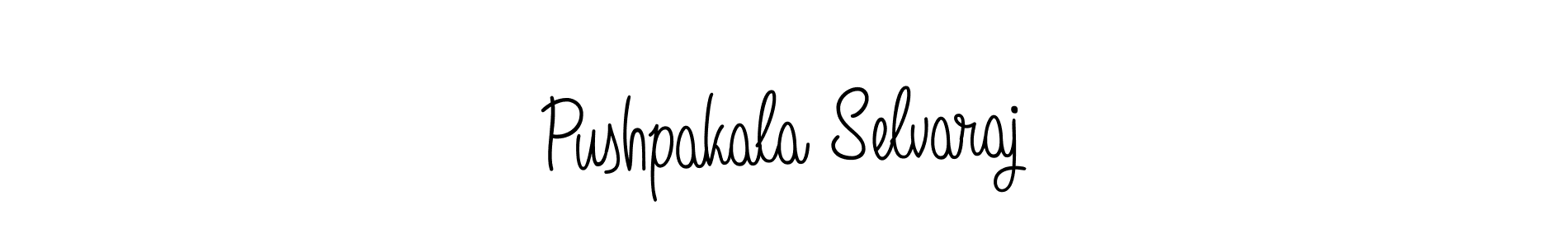 Pushpakala Selvaraj stylish signature style. Best Handwritten Sign (Angelique-Rose-font-FFP) for my name. Handwritten Signature Collection Ideas for my name Pushpakala Selvaraj. Pushpakala Selvaraj signature style 5 images and pictures png