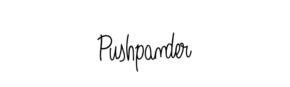 Create a beautiful signature design for name Pushpander. With this signature (Angelique-Rose-font-FFP) fonts, you can make a handwritten signature for free. Pushpander signature style 5 images and pictures png