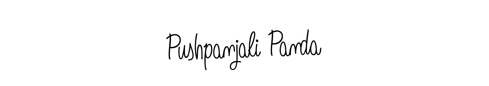 Use a signature maker to create a handwritten signature online. With this signature software, you can design (Angelique-Rose-font-FFP) your own signature for name Pushpanjali Panda. Pushpanjali Panda signature style 5 images and pictures png
