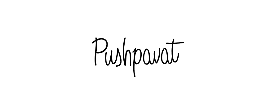 How to make Pushpavat name signature. Use Angelique-Rose-font-FFP style for creating short signs online. This is the latest handwritten sign. Pushpavat signature style 5 images and pictures png