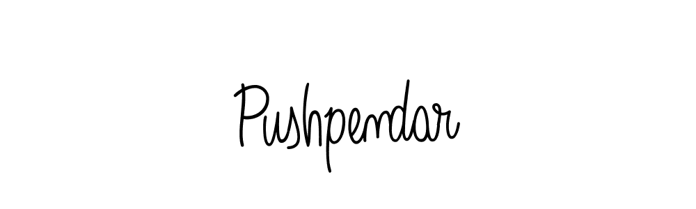 Create a beautiful signature design for name Pushpendar. With this signature (Angelique-Rose-font-FFP) fonts, you can make a handwritten signature for free. Pushpendar signature style 5 images and pictures png