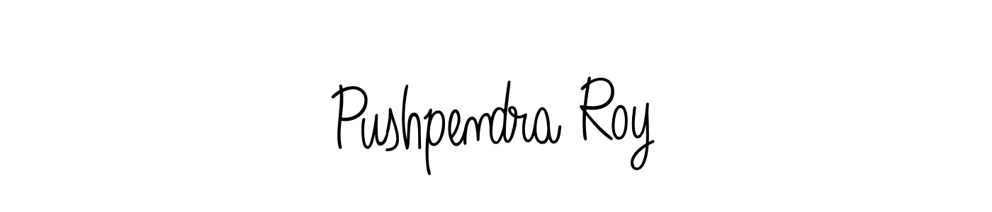 Create a beautiful signature design for name Pushpendra Roy. With this signature (Angelique-Rose-font-FFP) fonts, you can make a handwritten signature for free. Pushpendra Roy signature style 5 images and pictures png