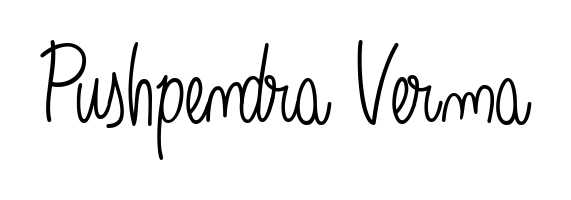 Turn your name Pushpendra Verma into a signature brand with Angelique-Rose-font-FFP styling. Download in standard PNG or transparent format anytime. Pushpendra Verma signature style 5 images and pictures png